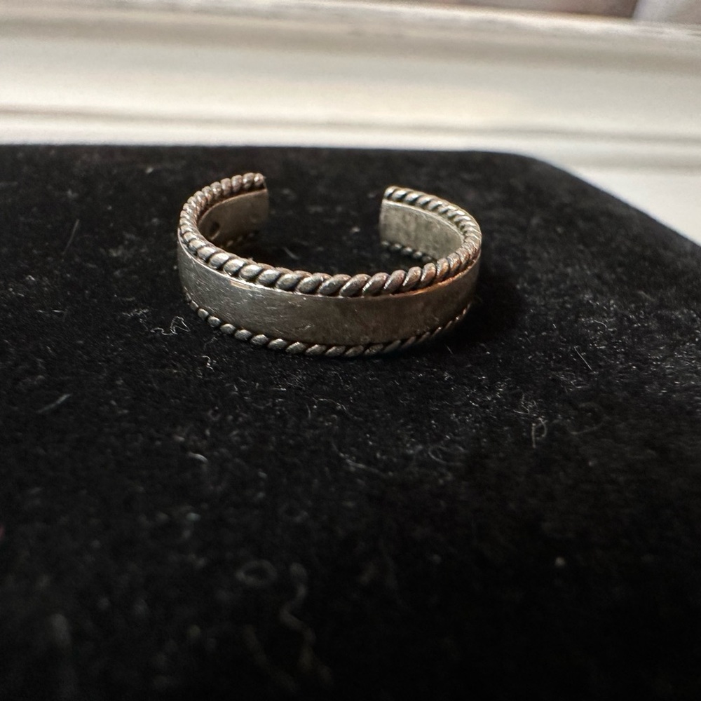 Sterling Silver Adjustable Rope Ring - image 4